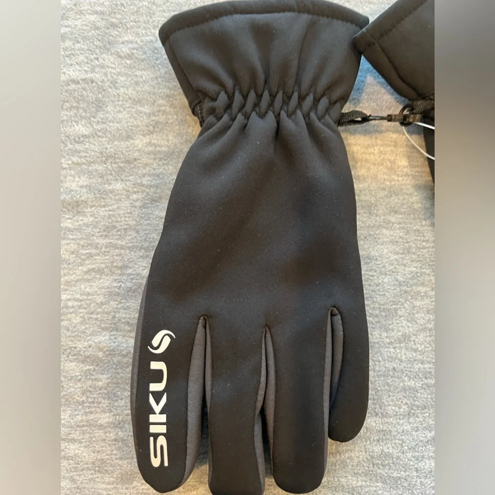SIKU gloves‎ soft shell women M black grip lined winter premium touch screen new